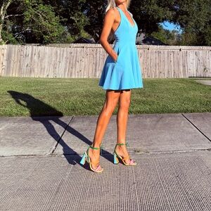 Zara Sky Blue Mini Dress